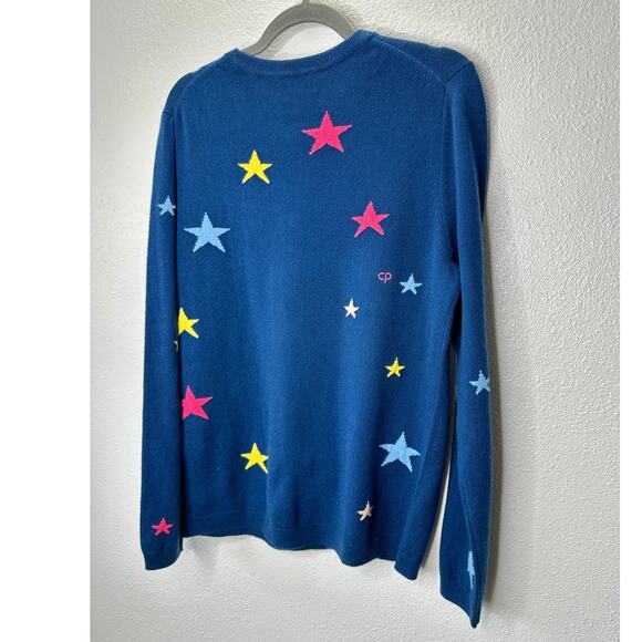 Chinti & Parker Navy Multi Star Long Sleeve Crewneck Sweater L - Picture 9 of 13